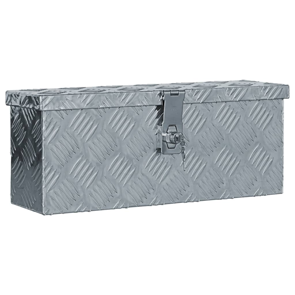 Aluminium kist 48,5x14x20 cm zilverkleurig is nu te koop bij PeponiXL, paradijselijk wonen!