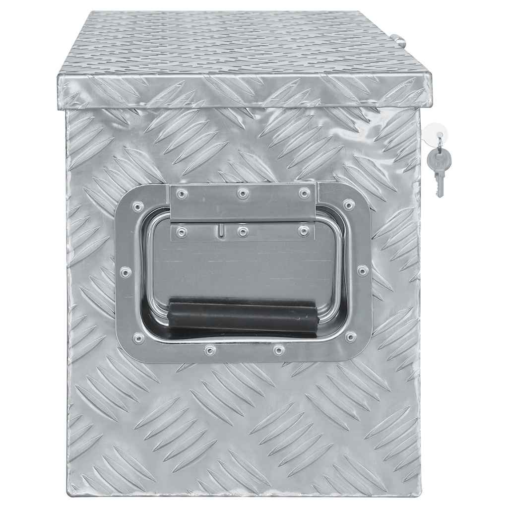 Aluminium kist 80x30x35 cm zilverkleurig is nu te koop bij PeponiXL, paradijselijk wonen!