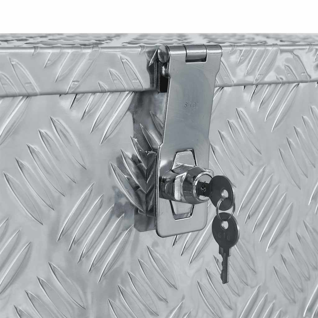 Aluminium kist 80x30x35 cm zilverkleurig is nu te koop bij PeponiXL, paradijselijk wonen!