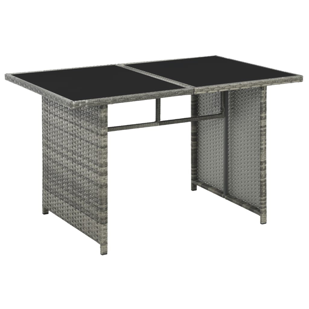 10-delige Loungeset met kussens poly rattan grijs is nu te koop bij PeponiXL, paradijselijk wonen!