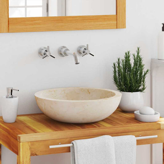 Gootsteen 40x12 cm marmer crème is nu te koop bij PeponiXL, paradijselijk wonen!