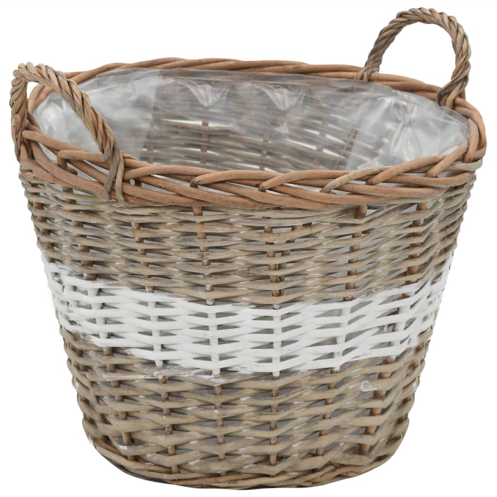Plantenbakken verhoogd 4 st wicker met PE-voering is nu te koop bij PeponiXL, paradijselijk wonen!