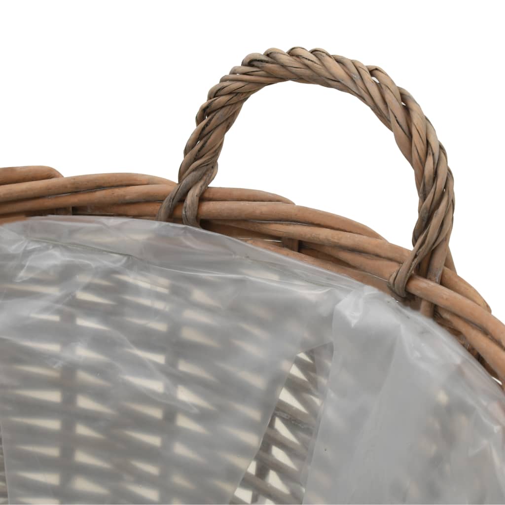 Plantenbakken verhoogd 4 st wicker met PE-voering is nu te koop bij PeponiXL, paradijselijk wonen!