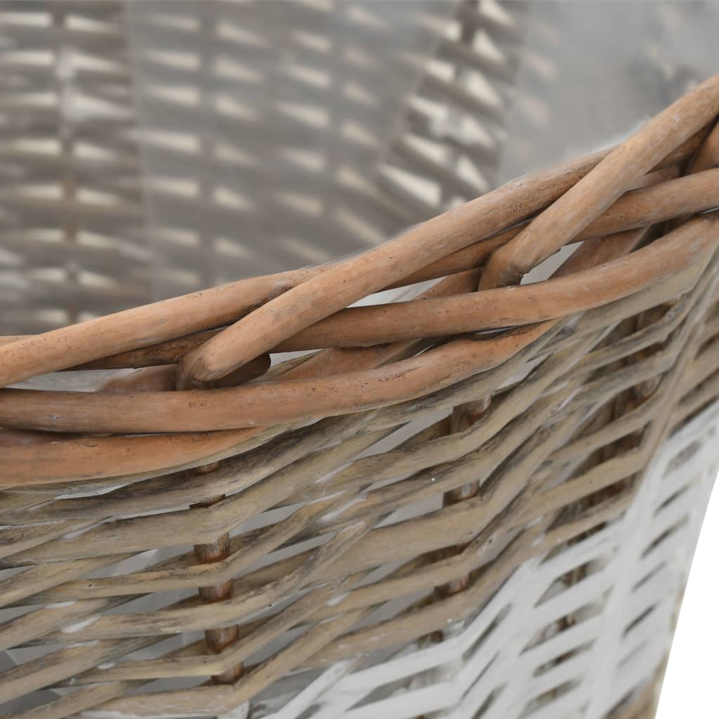 Plantenbakken verhoogd 4 st wicker met PE-voering is nu te koop bij PeponiXL, paradijselijk wonen!