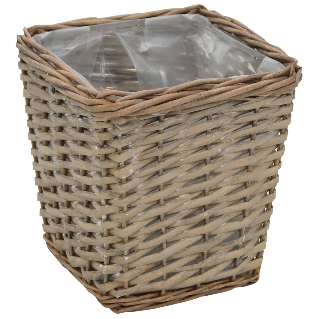 Plantenbakken verhoogd 3 st wicker met PE-voering is nu te koop bij PeponiXL, paradijselijk wonen!