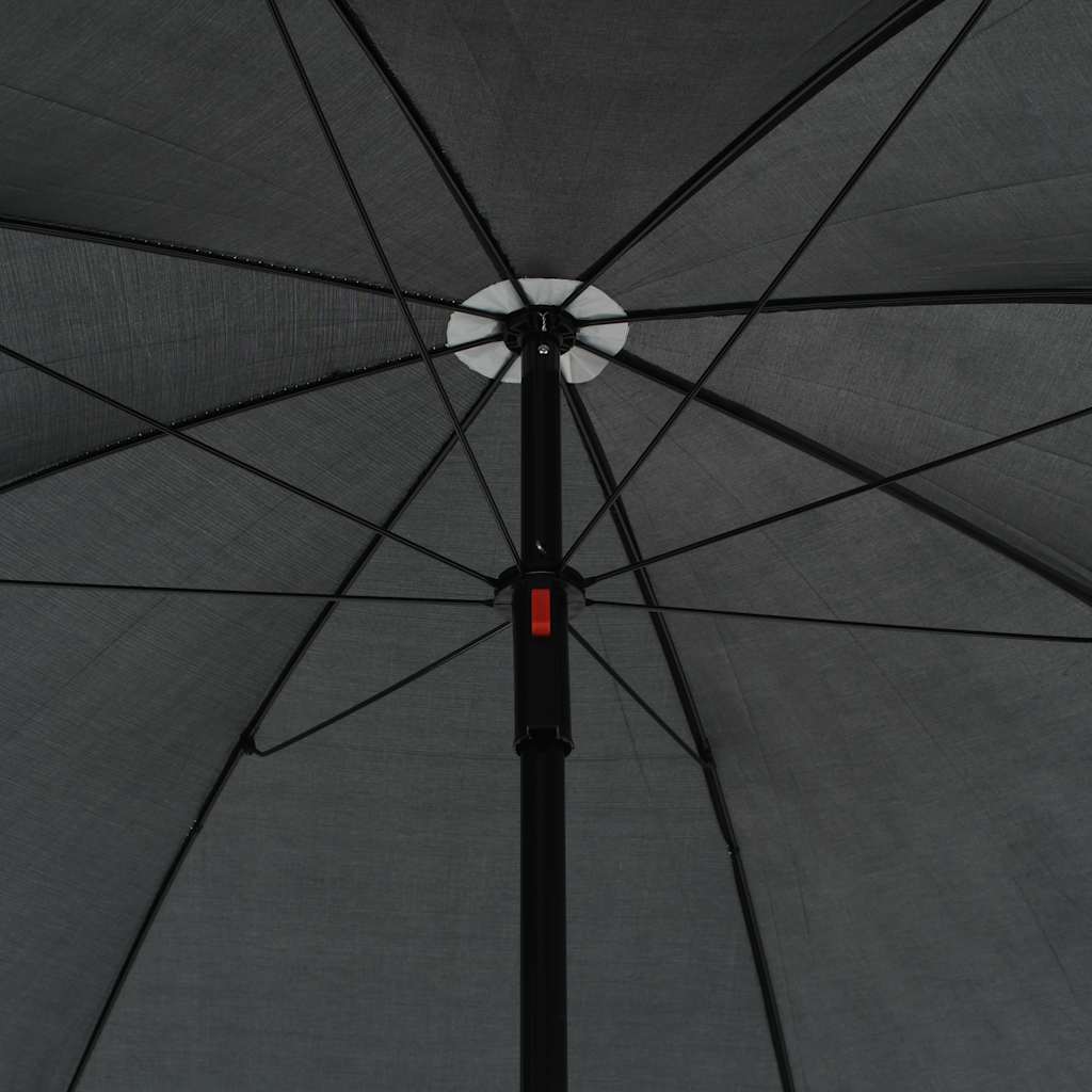 Tuinbank 2-zits met kussens en parasol poly rattan grijs is nu te koop bij PeponiXL, paradijselijk wonen!