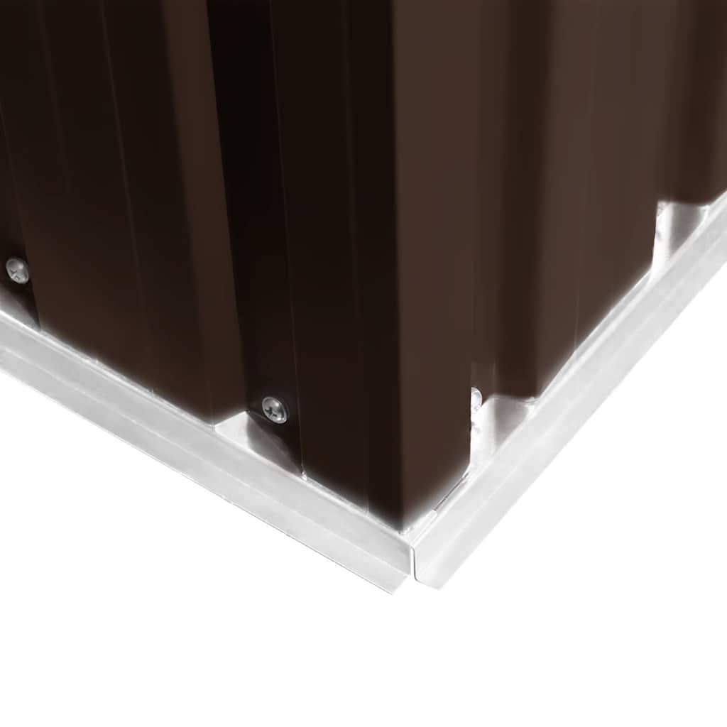 Tuinschuur 257x298x178 cm metaal bruin is nu te koop bij PeponiXL, paradijselijk wonen!