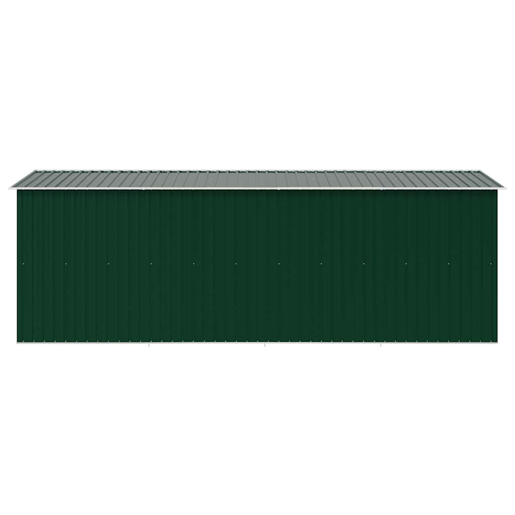 Tuinschuur 257x489x181 cm metaal groen is nu te koop bij PeponiXL, paradijselijk wonen!