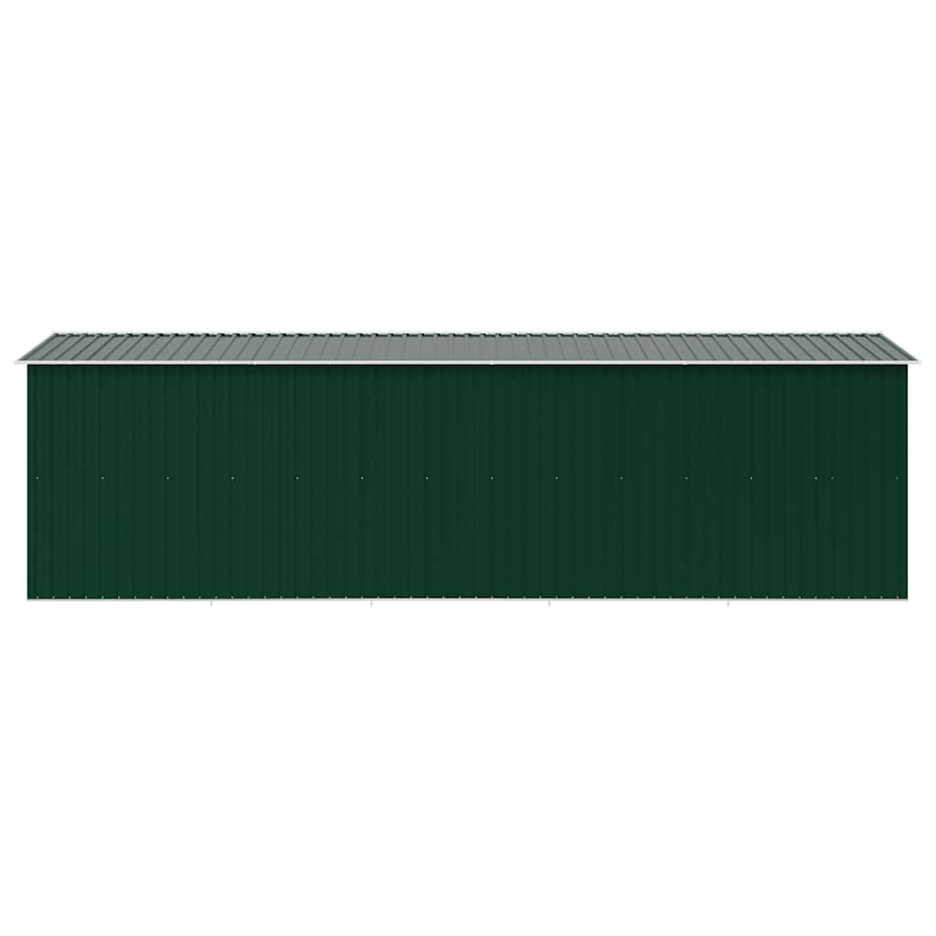 Tuinschuur 257x580x181 cm metaal groen is nu te koop bij PeponiXL, paradijselijk wonen!