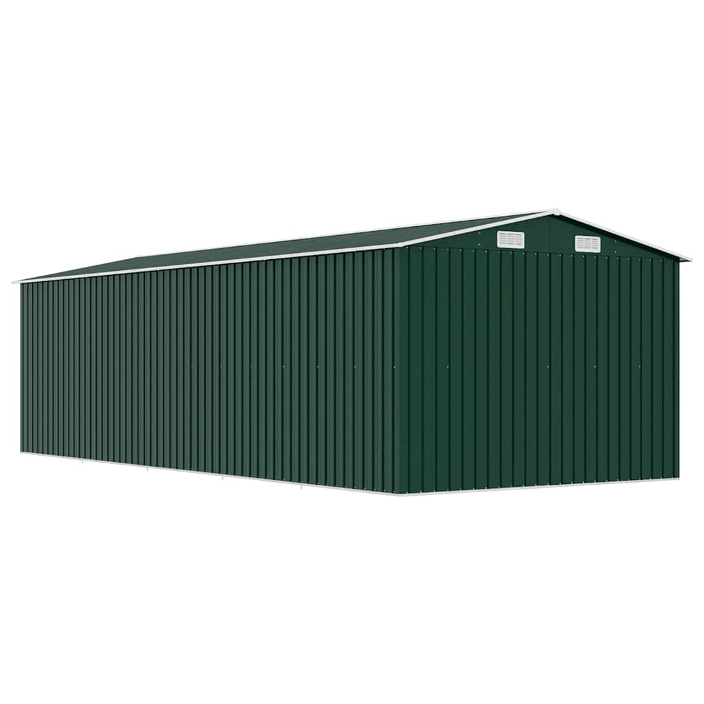 Tuinschuur 257x580x181 cm metaal groen is nu te koop bij PeponiXL, paradijselijk wonen!