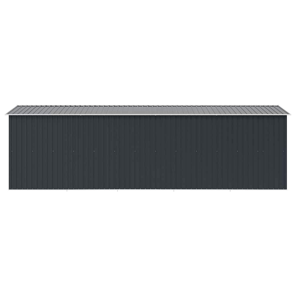 Tuinschuur 257x580x181 cm metaal antracietkleurig is nu te koop bij PeponiXL, paradijselijk wonen!