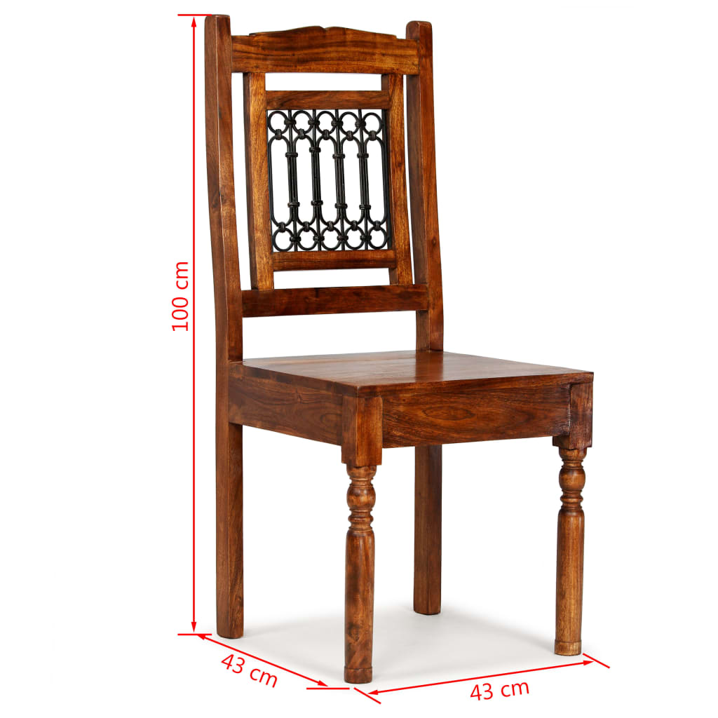 Eetkamerstoelen 4 st massief hout klassiek is nu te koop bij PeponiXL, paradijselijk wonen!
