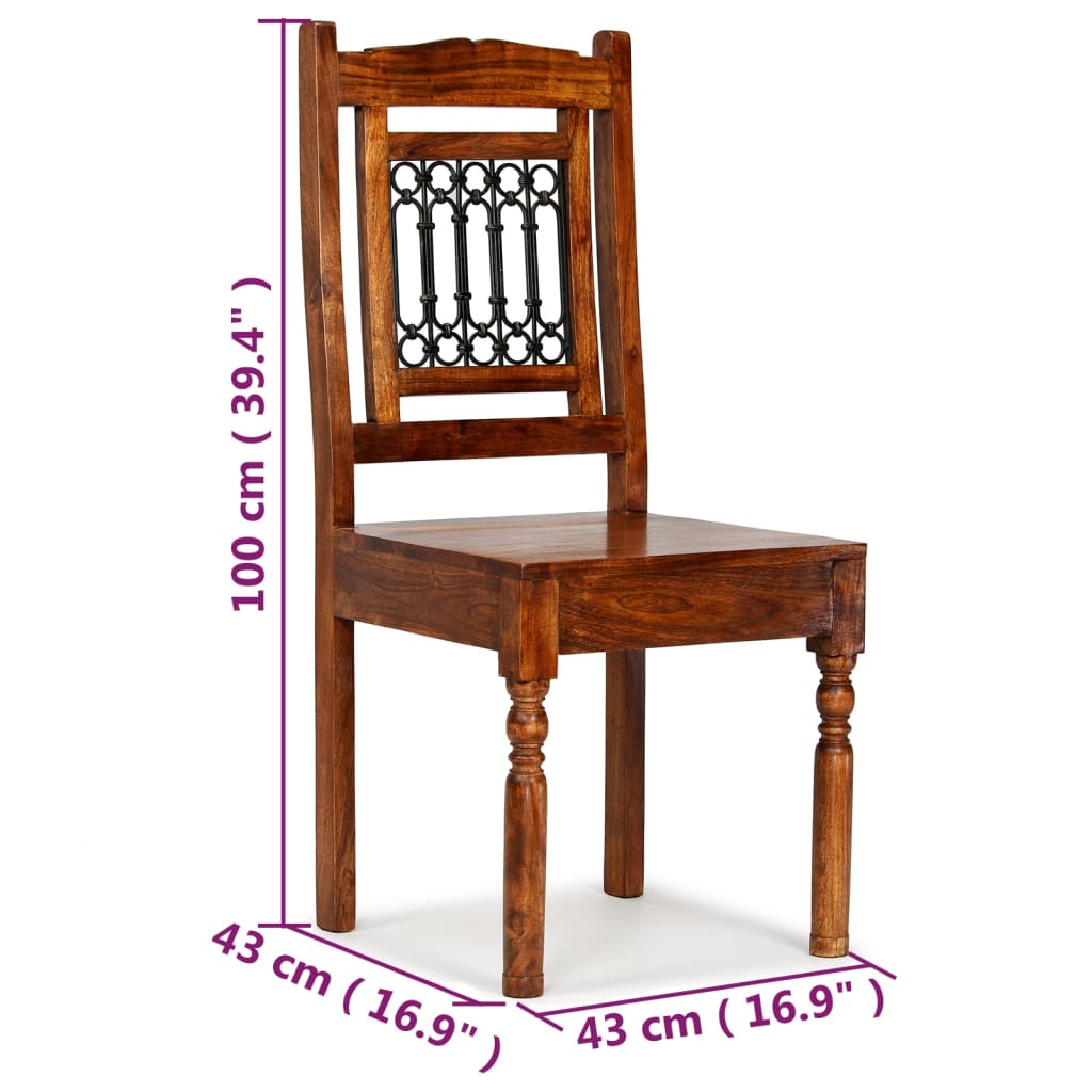 Eetkamerstoelen 6 st massief hout klassiek is nu te koop bij PeponiXL, paradijselijk wonen!
