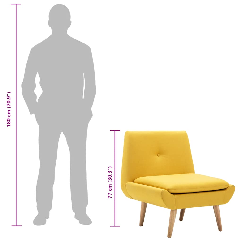 Fauteuil stof geel is nu te koop bij PeponiXL, paradijselijk wonen!