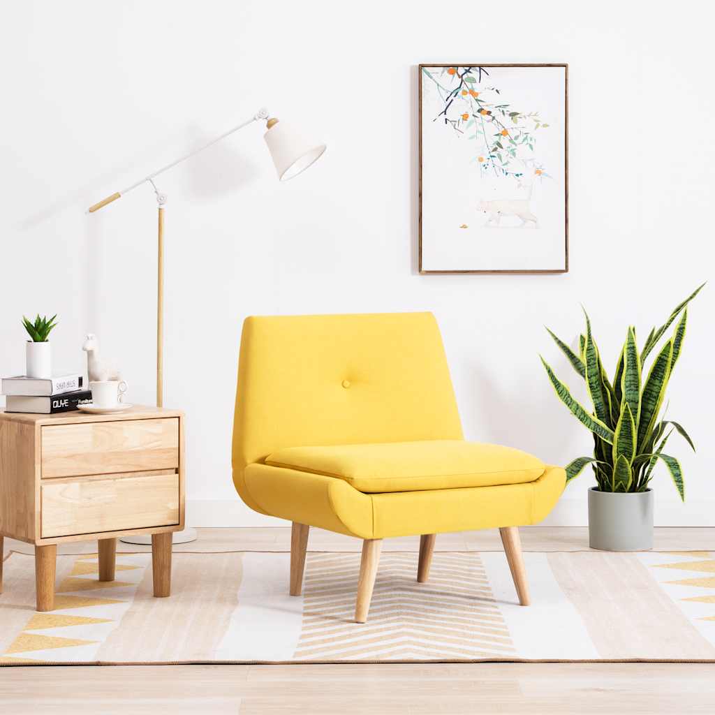 Fauteuil stof geel is nu te koop bij PeponiXL, paradijselijk wonen!