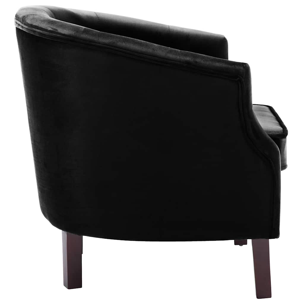 Fauteuil fluweel zwart is nu te koop bij PeponiXL, paradijselijk wonen!