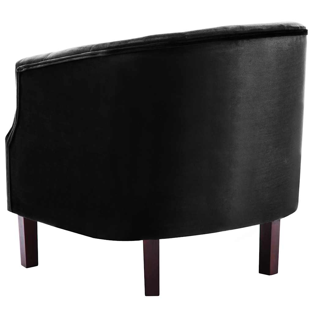 Fauteuil fluweel zwart is nu te koop bij PeponiXL, paradijselijk wonen!