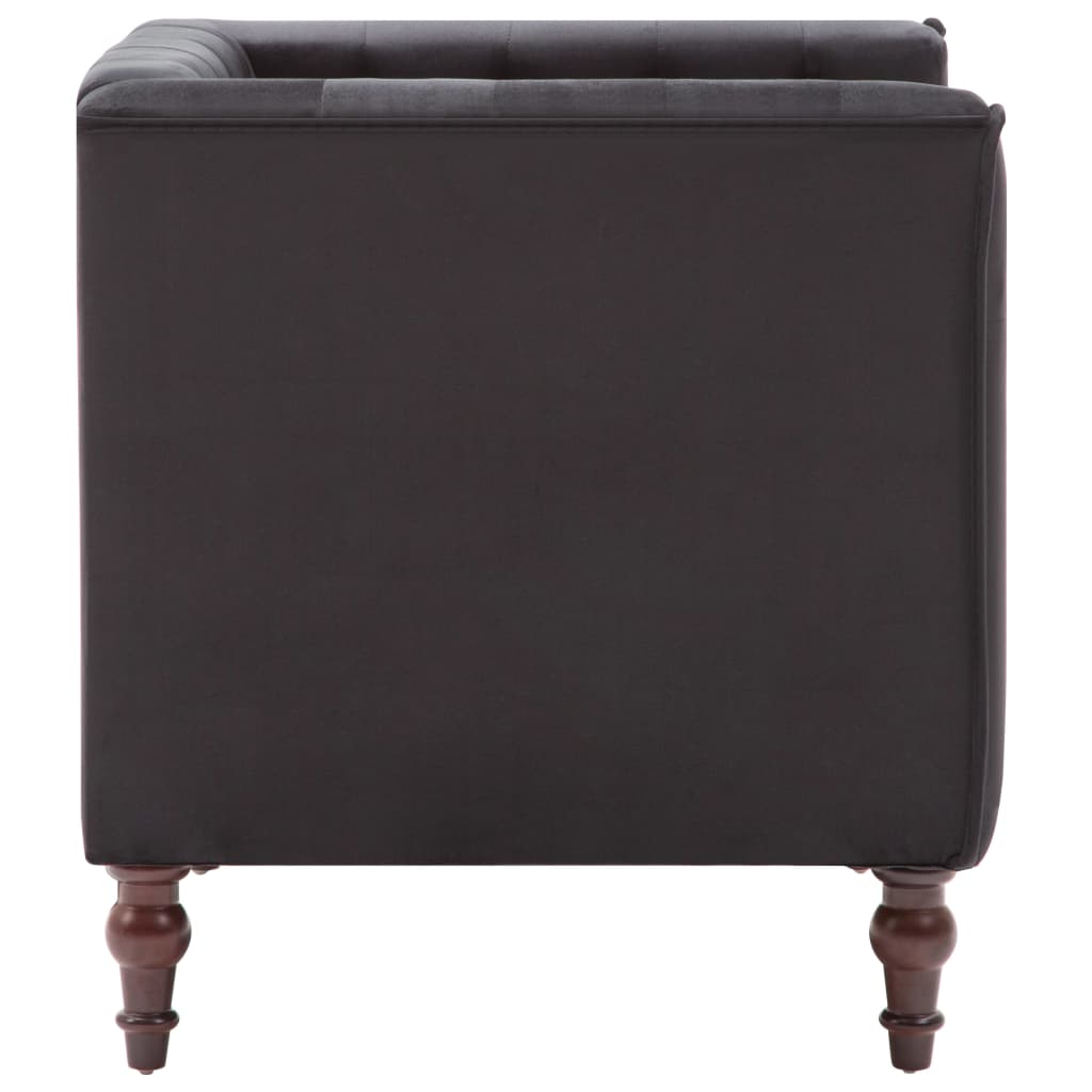 Fauteuil fluweel zwart is nu te koop bij PeponiXL, paradijselijk wonen!