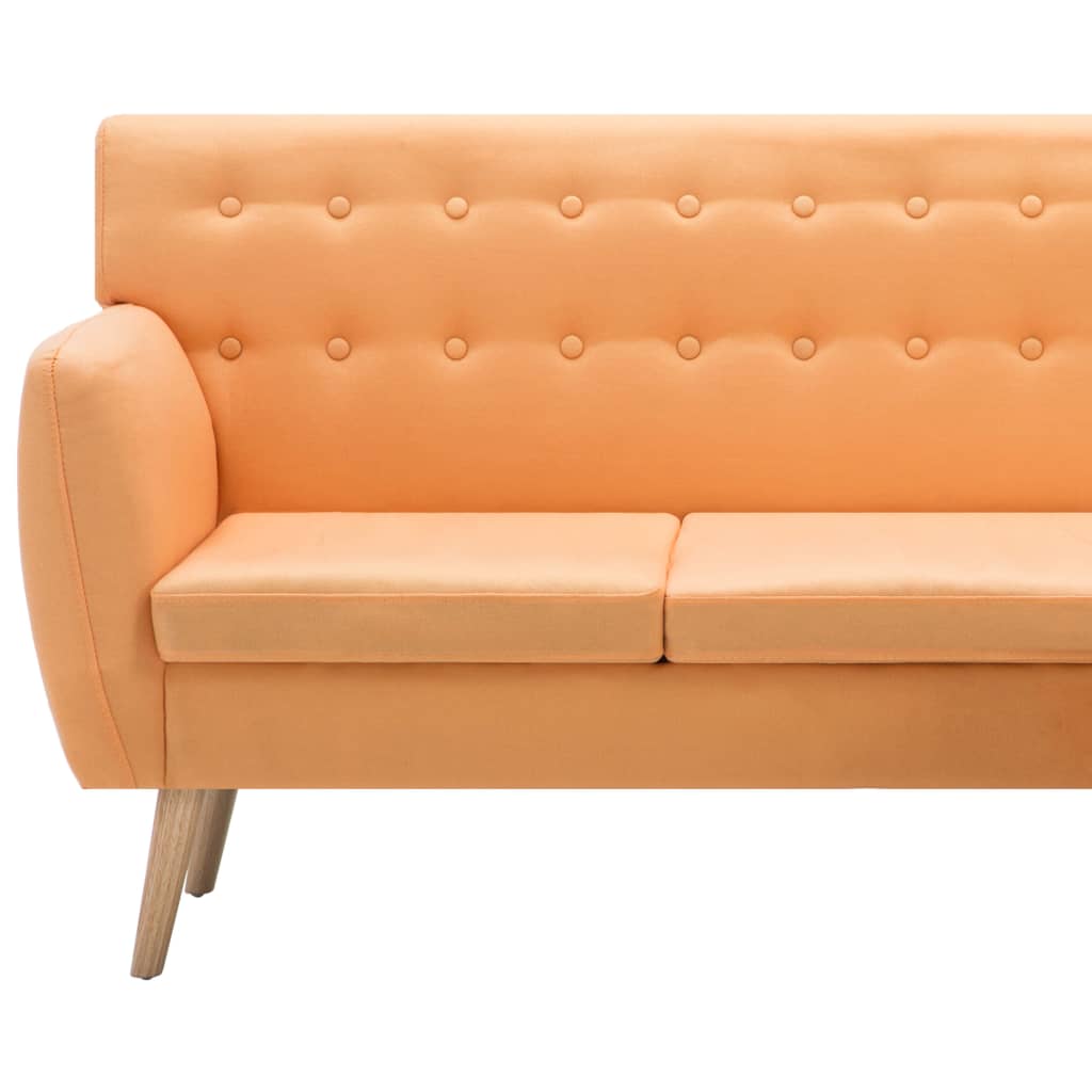 Bank L-vormig 171,5x138x81,5 cm stof oranje is nu te koop bij PeponiXL, paradijselijk wonen!