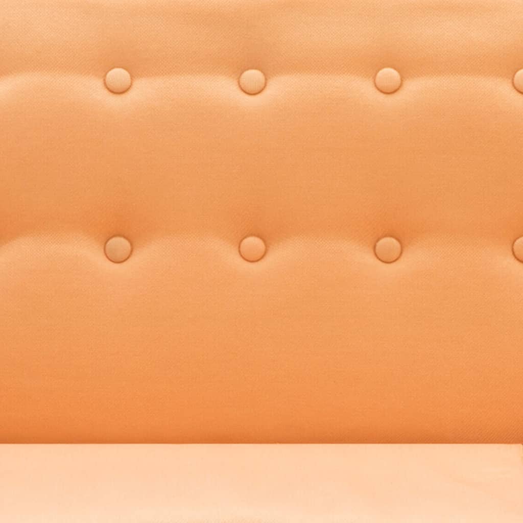 Bank L-vormig 171,5x138x81,5 cm stof oranje is nu te koop bij PeponiXL, paradijselijk wonen!