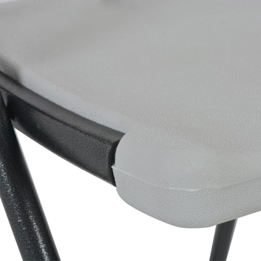Barstoelen inklapbaar 2 st HDPE en staal wit is nu te koop bij PeponiXL, paradijselijk wonen!