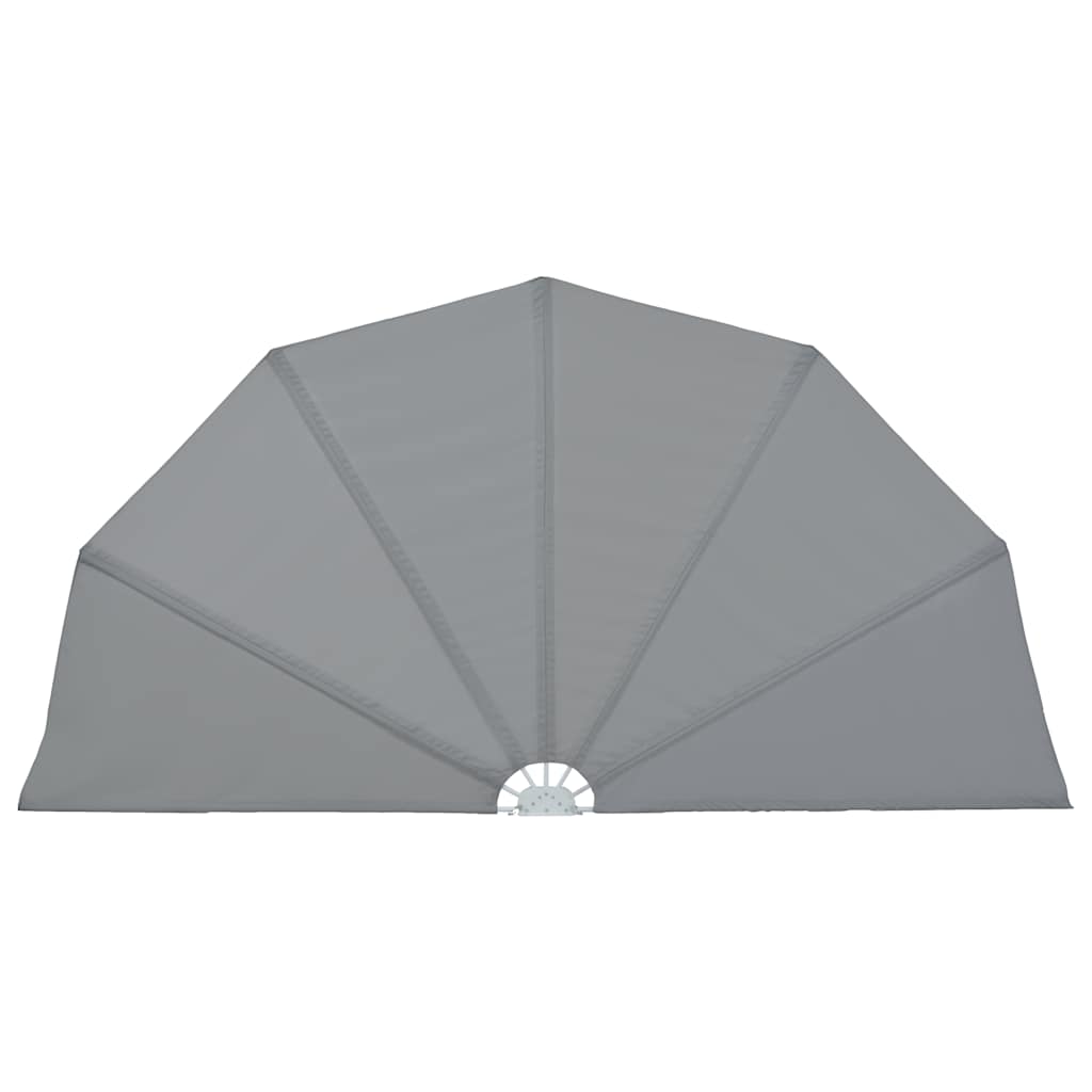 Terrasscherm inklapbaar 160 cm grijs