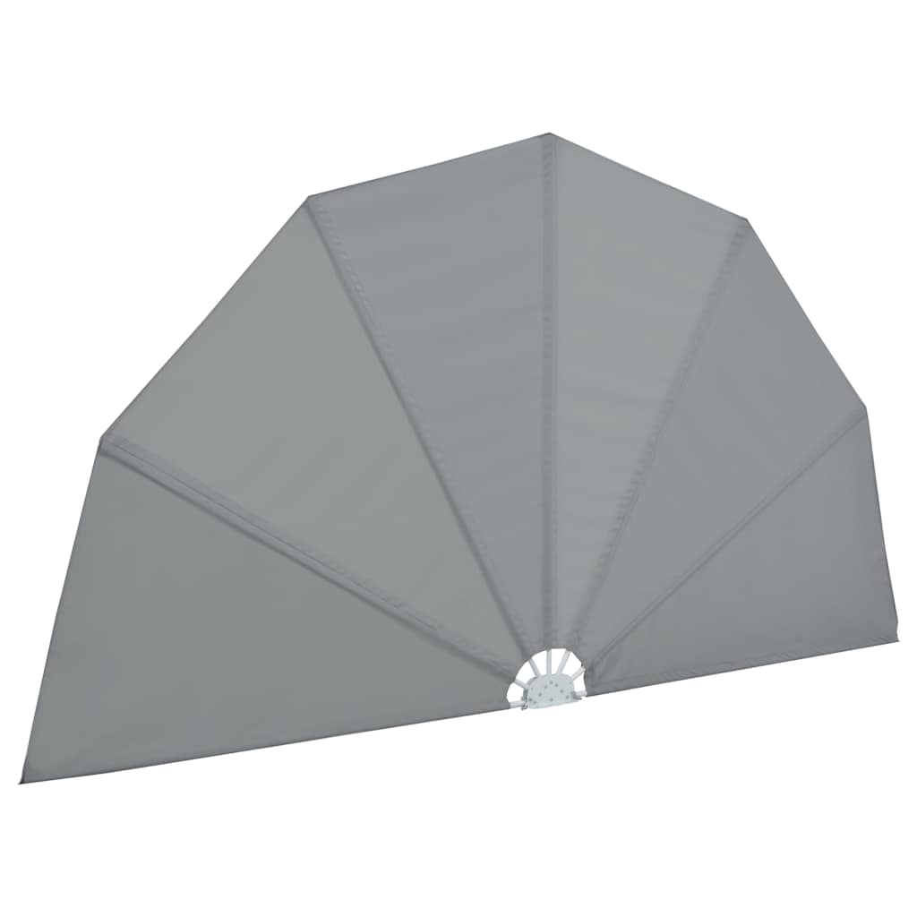 Terrasscherm inklapbaar 160 cm grijs