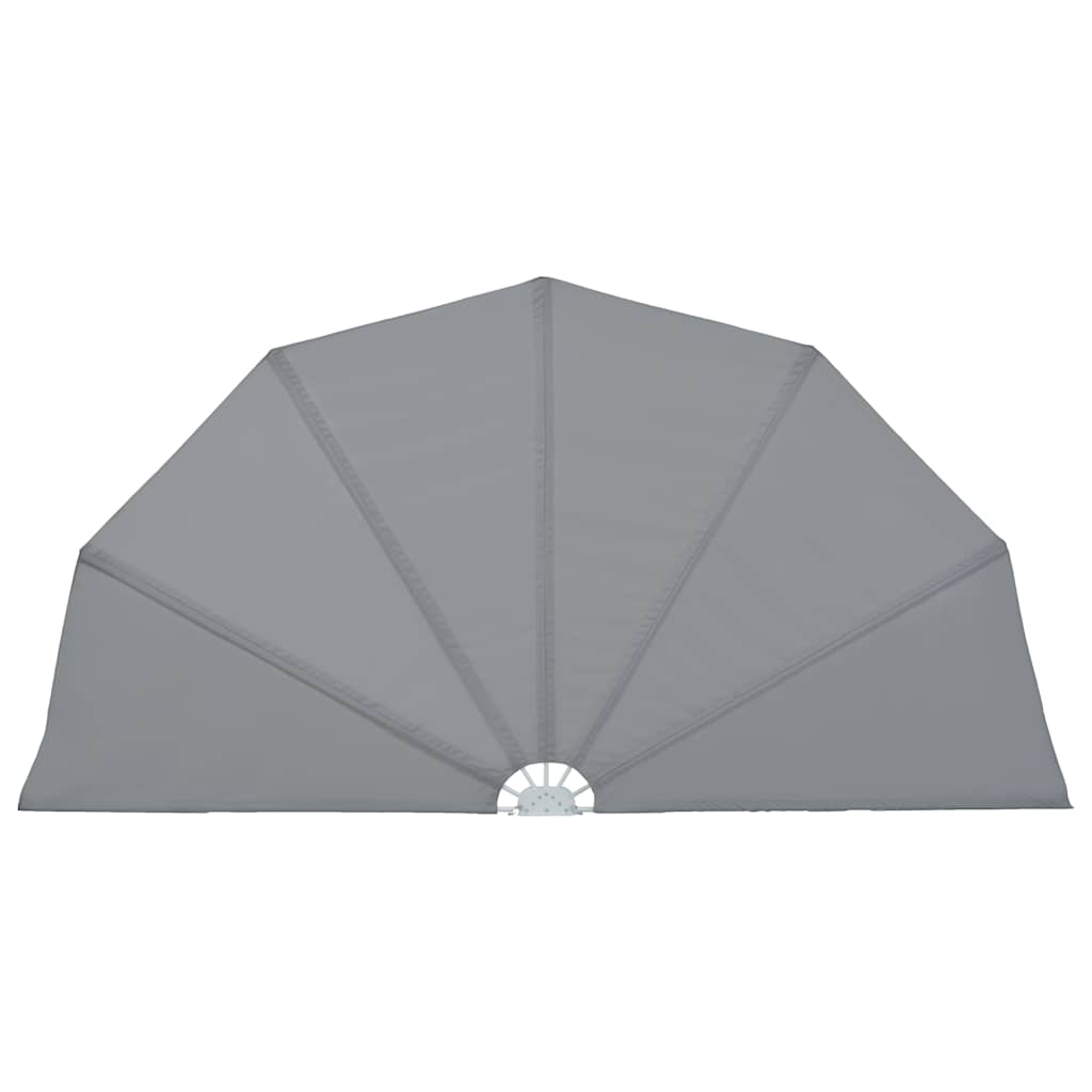 Terrasscherm inklapbaar 200 cm grijs