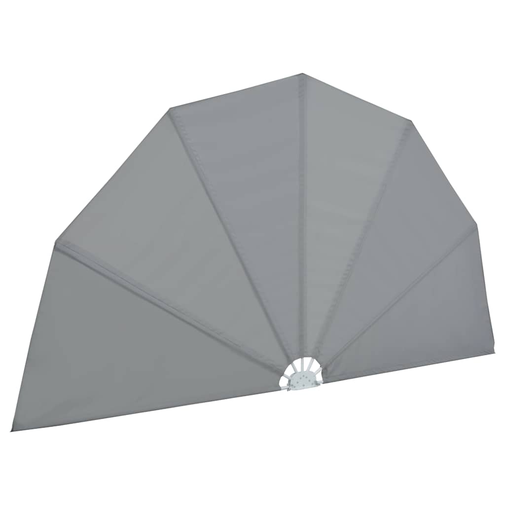 Terrasscherm inklapbaar 200 cm grijs