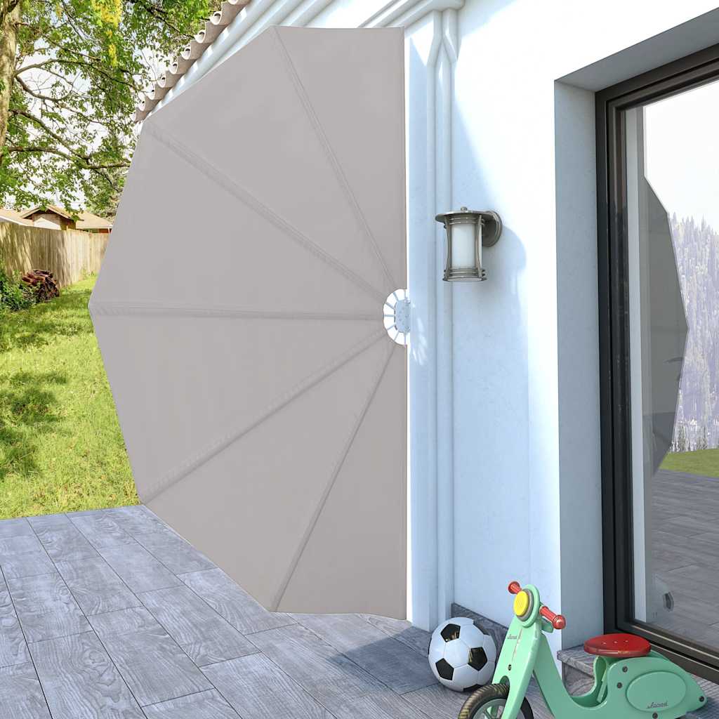 Terrasscherm inklapbaar 160 cm crème