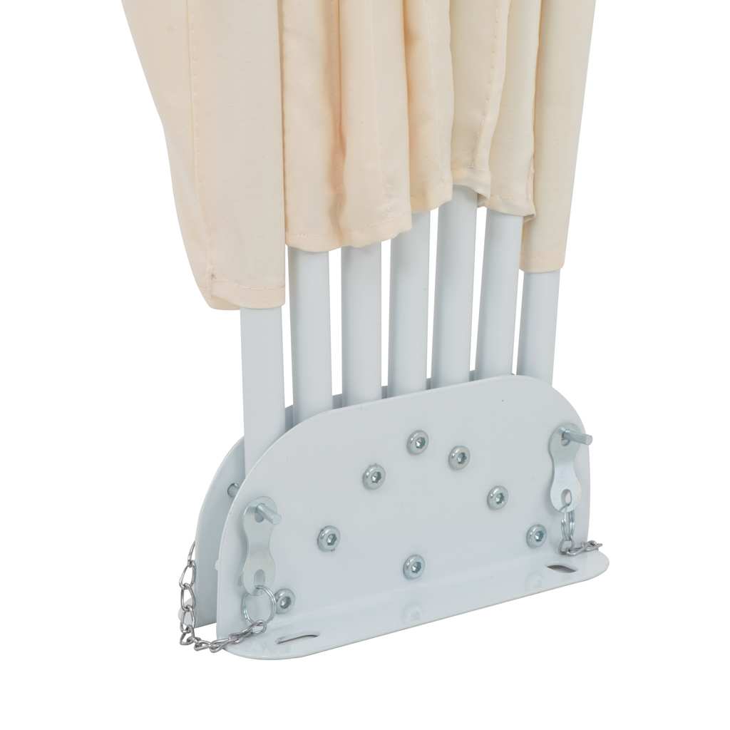 Terrasscherm inklapbaar 160 cm crème