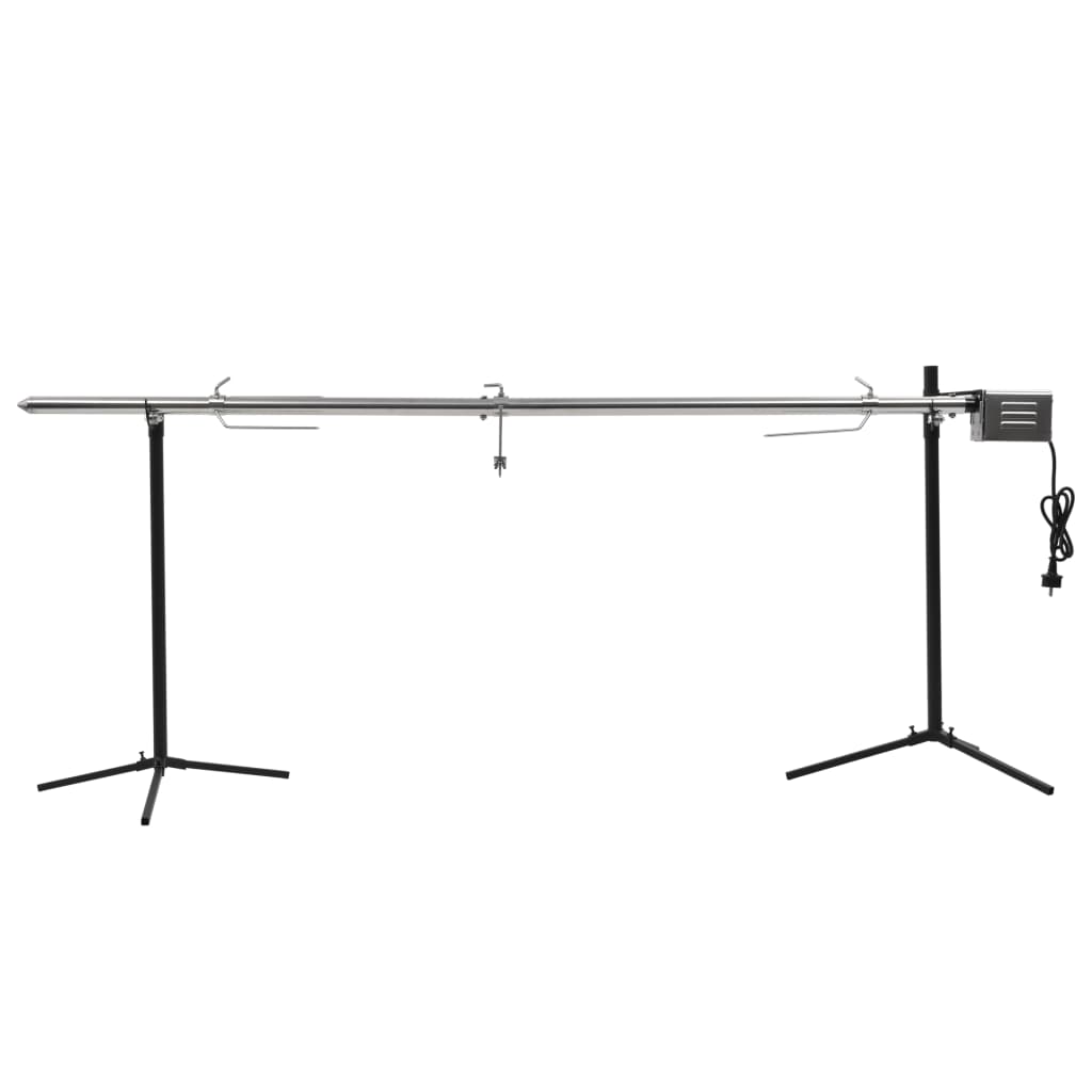 Automatische barbecue met motor 207x45x81 cm roestvrij staal is nu te koop bij PeponiXL, paradijselijk wonen!