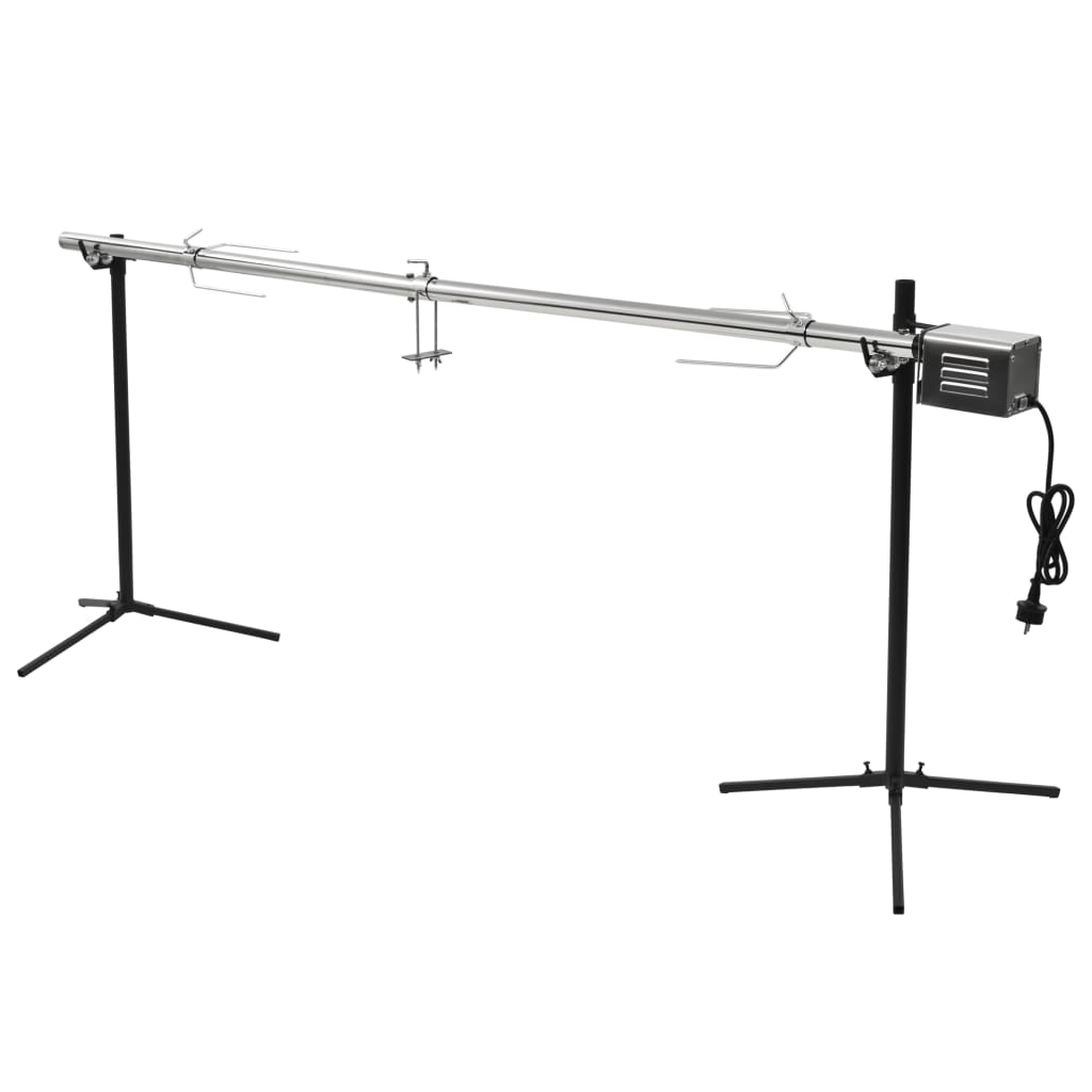 Automatische barbecue met motor 207x45x81 cm roestvrij staal is nu te koop bij PeponiXL, paradijselijk wonen!