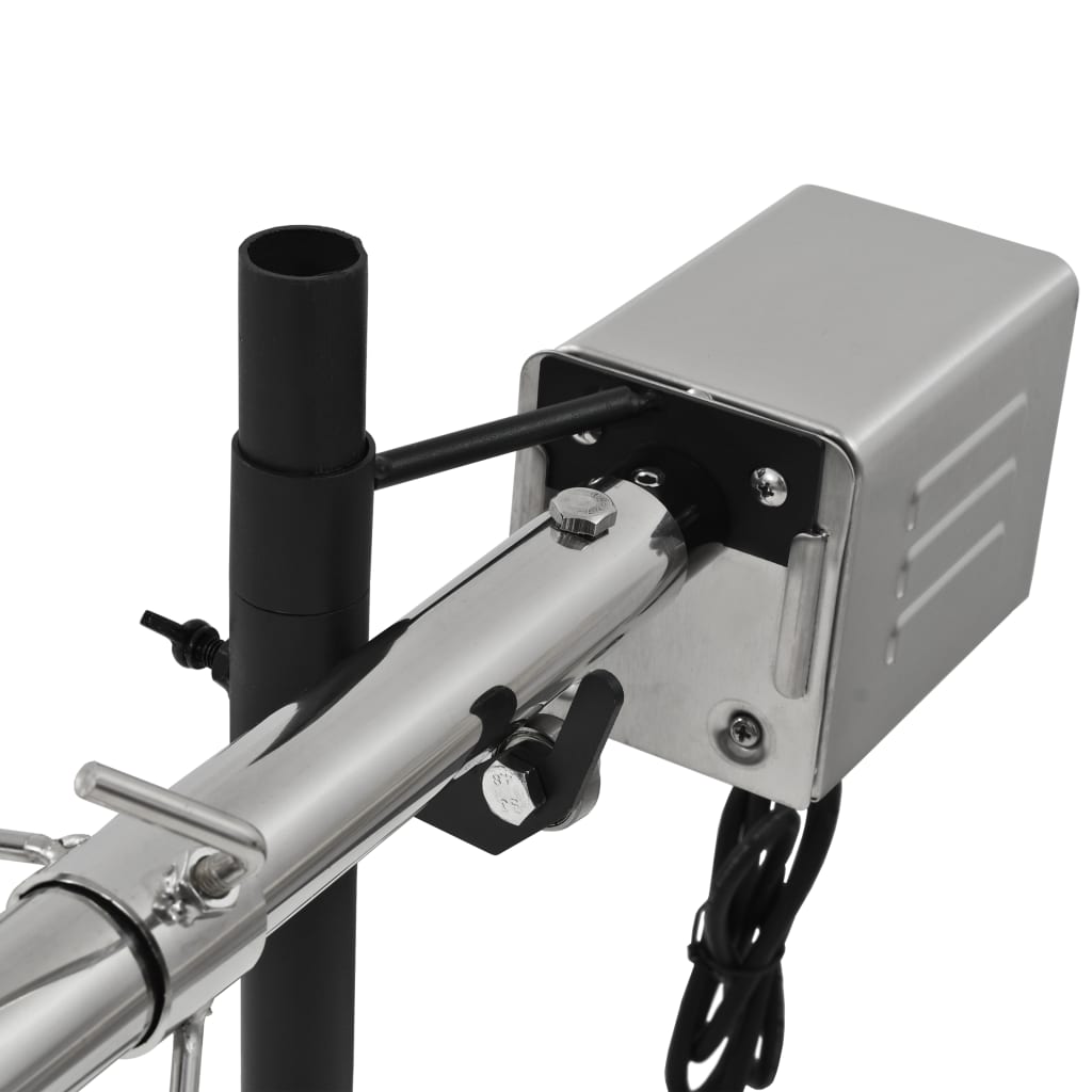 Automatische barbecue met motor 207x45x81 cm roestvrij staal is nu te koop bij PeponiXL, paradijselijk wonen!