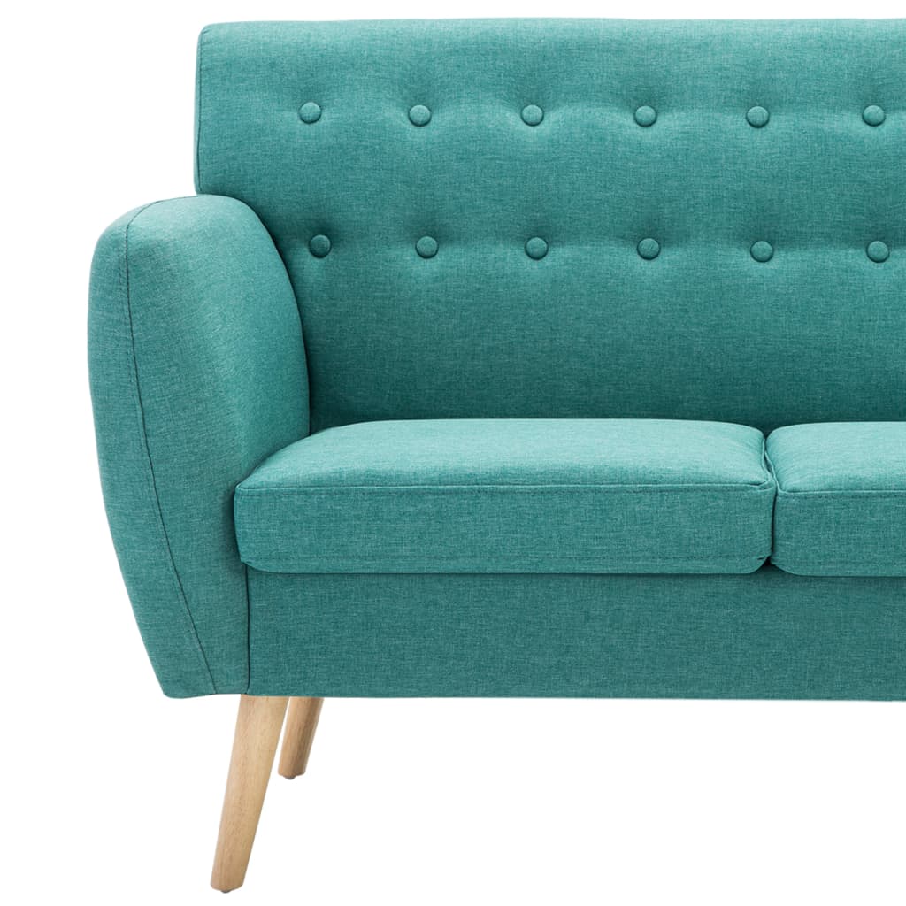 Driezitsbank 172x70x82 cm stof groen is nu te koop bij PeponiXL, paradijselijk wonen!