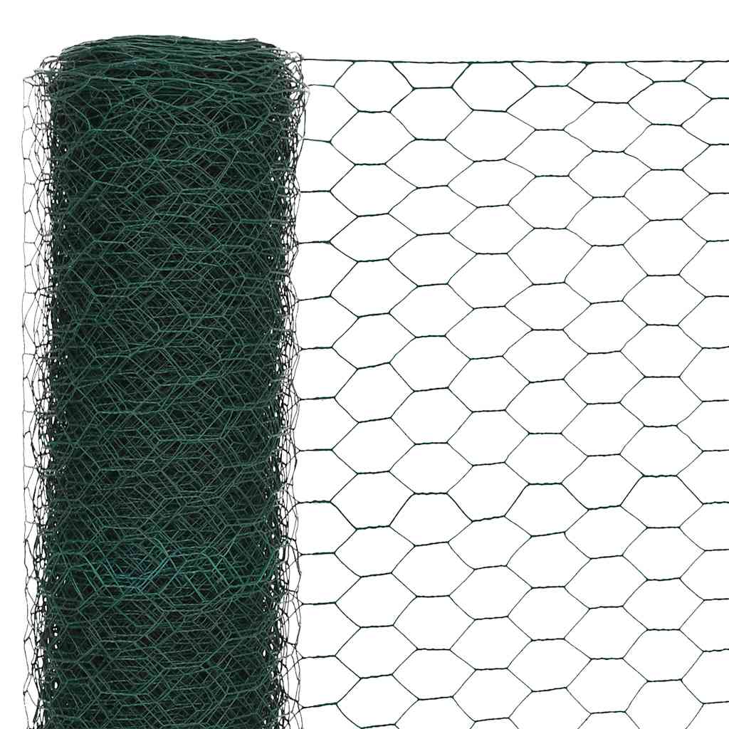 Kippengaas 25x1,2 m staal met PVC coating groen is nu te koop bij PeponiXL, paradijselijk wonen!