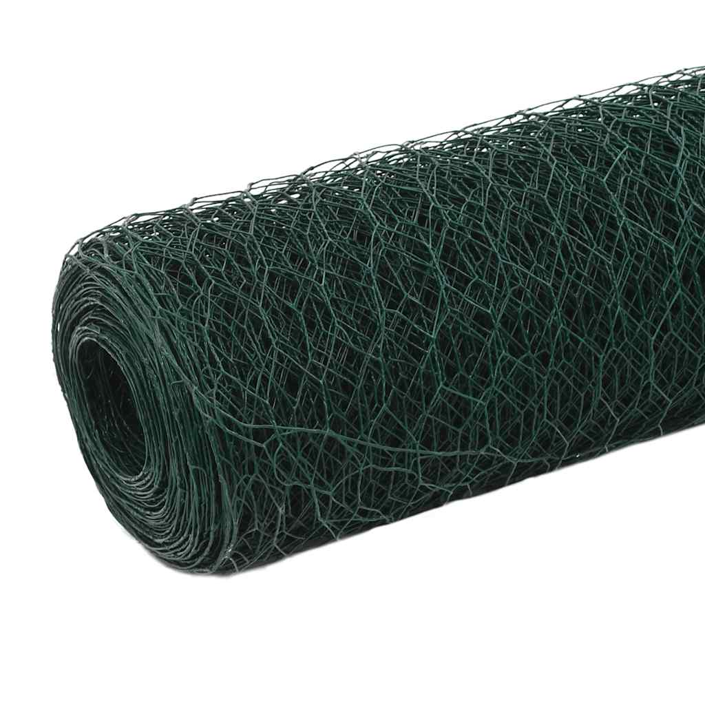 Kippengaas 25x1,5 m staal met PVC coating groen is nu te koop bij PeponiXL, paradijselijk wonen!