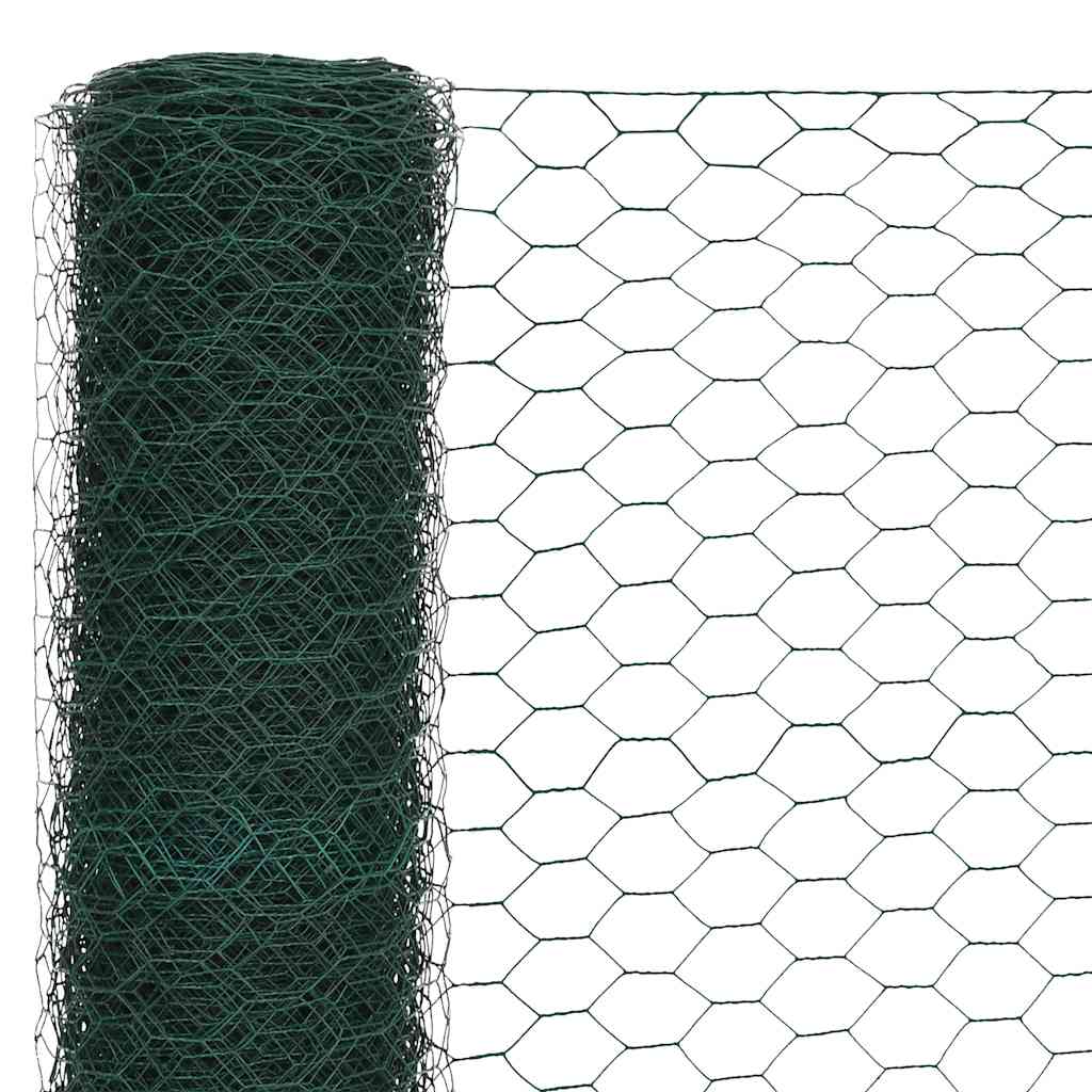 Kippengaas 25x1,5 m staal met PVC coating groen is nu te koop bij PeponiXL, paradijselijk wonen!