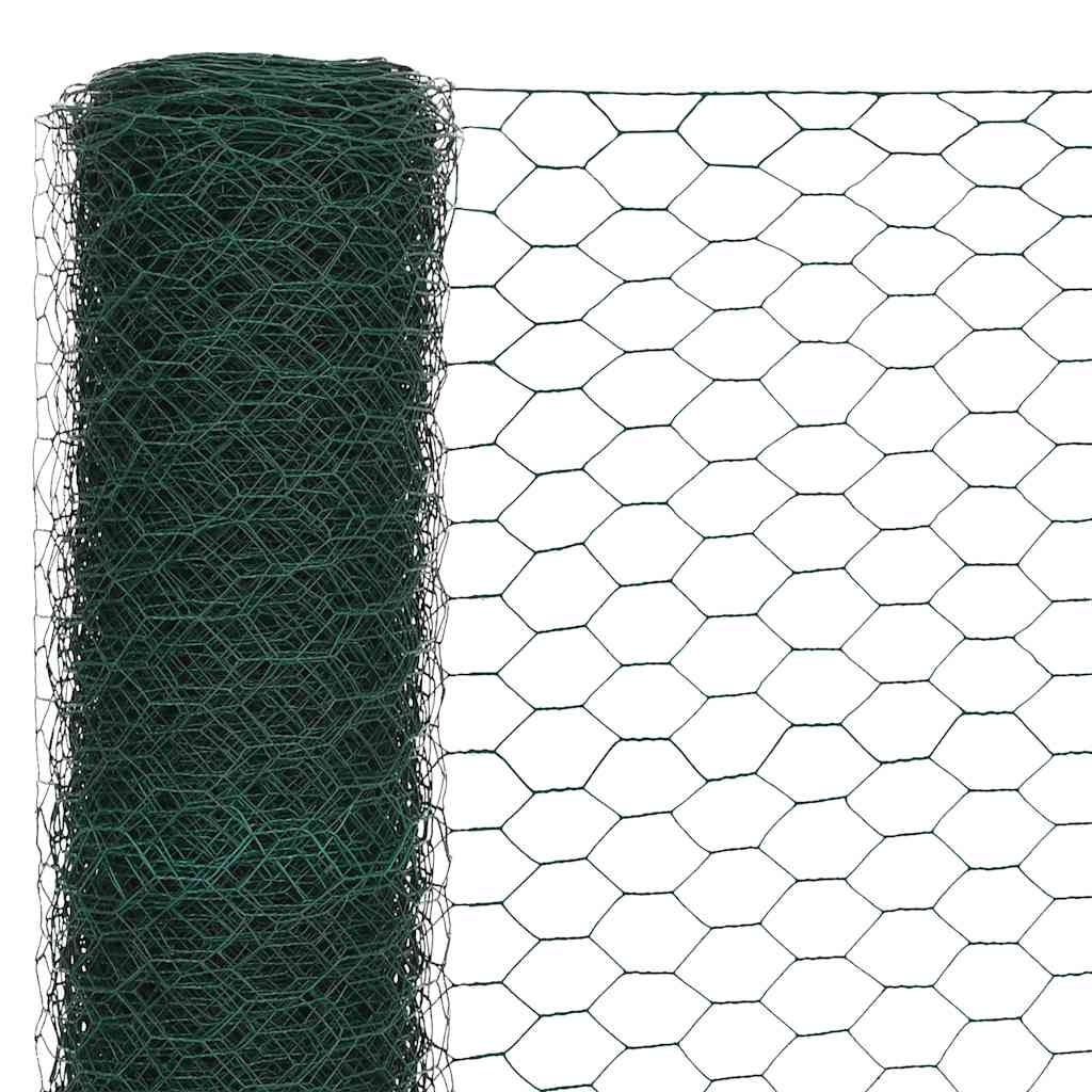 Kippengaas 25x1,5 m staal met PVC coating groen is nu te koop bij PeponiXL, paradijselijk wonen!