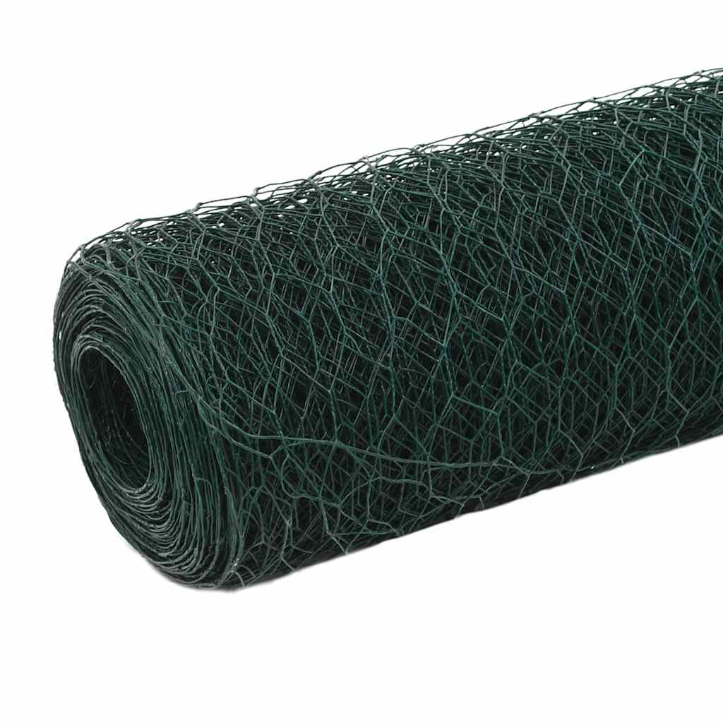 Kippengaas 25x1,2 m staal met PVC coating groen is nu te koop bij PeponiXL, paradijselijk wonen!