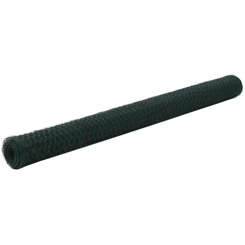 Kippengaas 25x1,5 m staal met PVC coating groen is nu te koop bij PeponiXL, paradijselijk wonen!