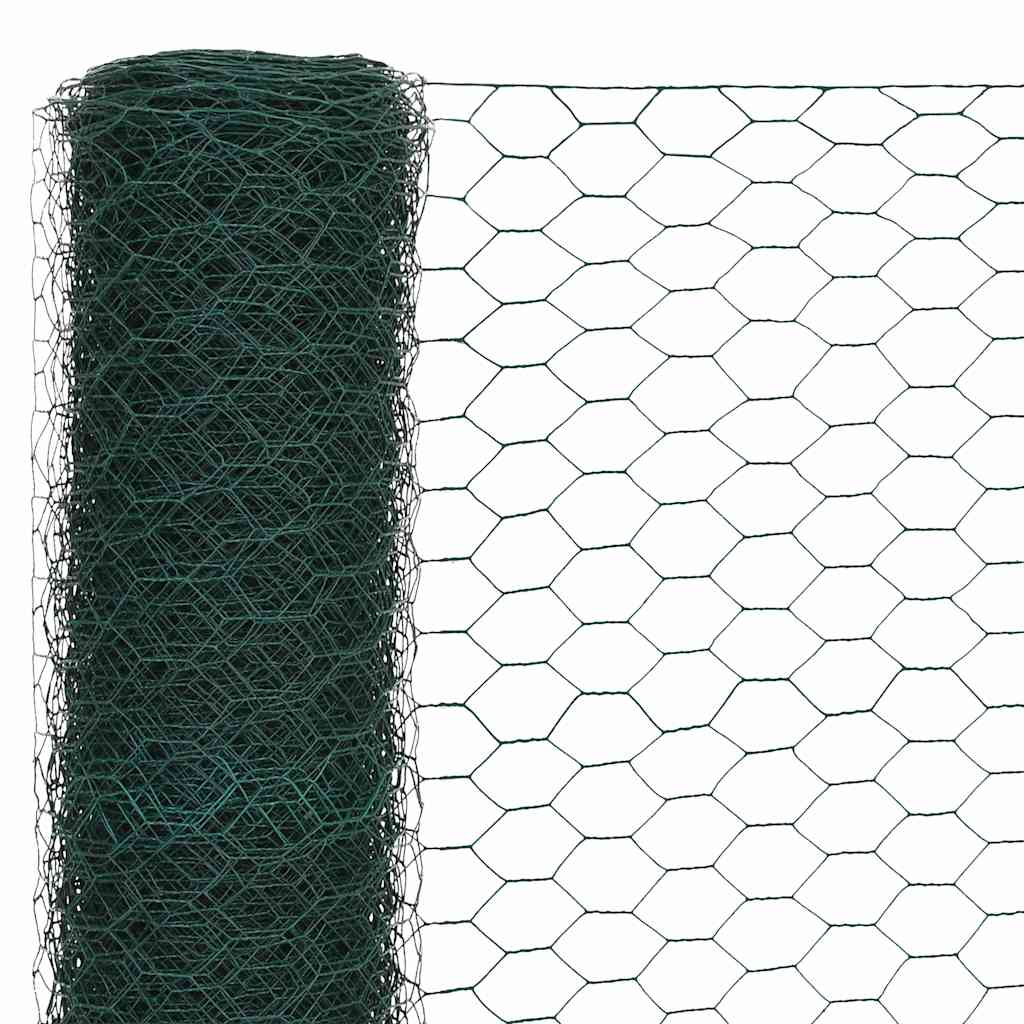 Kippengaas 25x1,5 m staal met PVC coating groen is nu te koop bij PeponiXL, paradijselijk wonen!