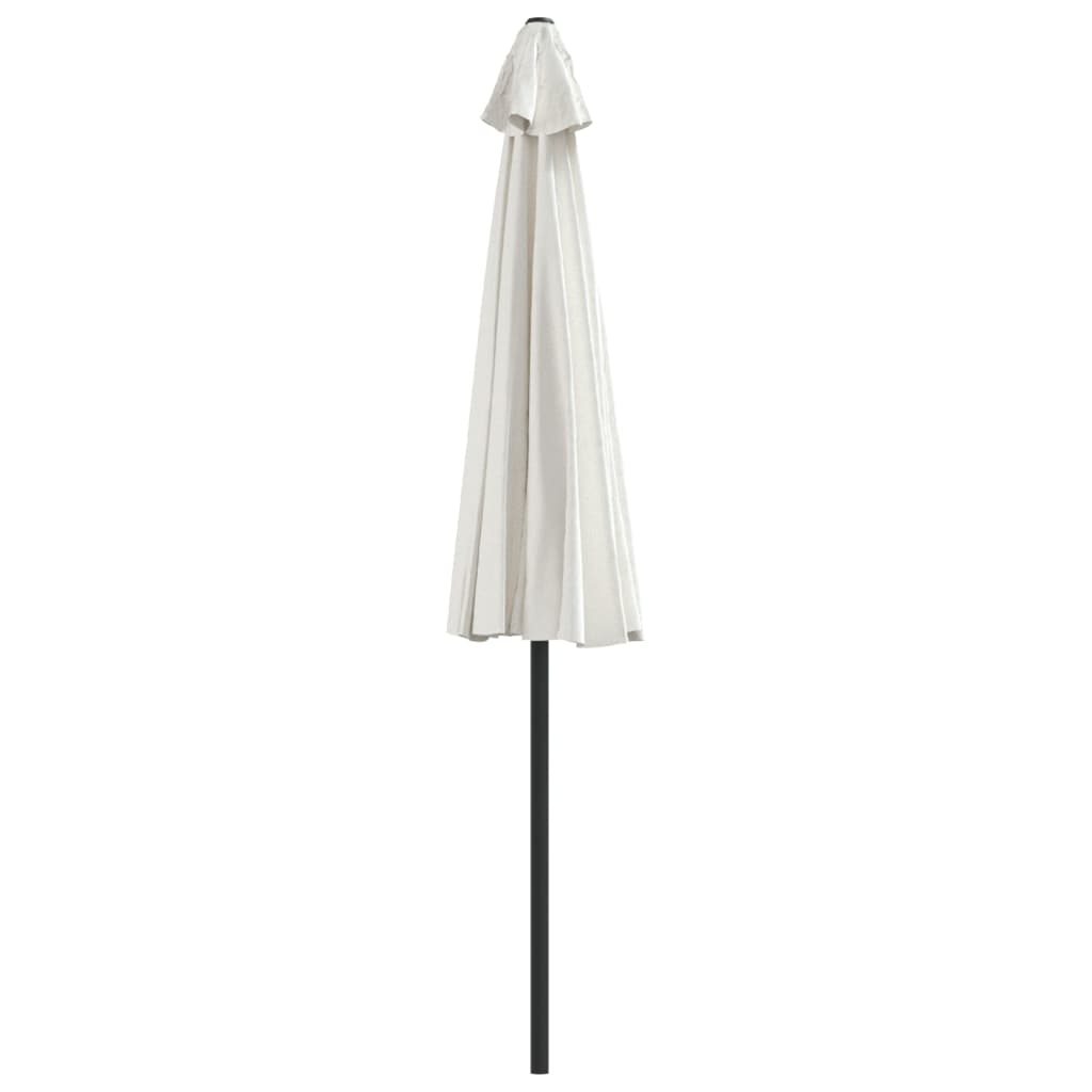 Balkonparasol half met aluminium paal 270x144 cm zandkleurig