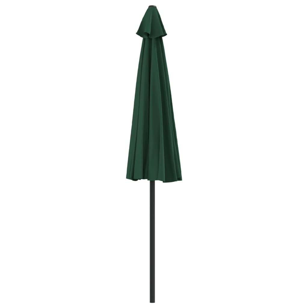 Balkonparasol half met aluminium paal 270x144 cm groen is nu te koop bij PeponiXL, paradijselijk wonen!