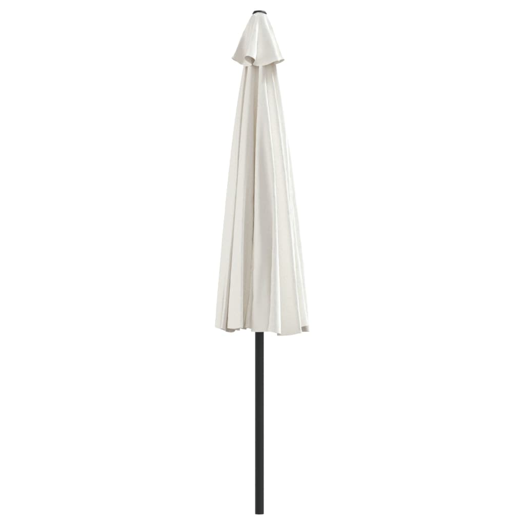 Balkonparasol half met aluminium paal 300x155 cm zandkleurig is nu te koop bij PeponiXL, paradijselijk wonen!