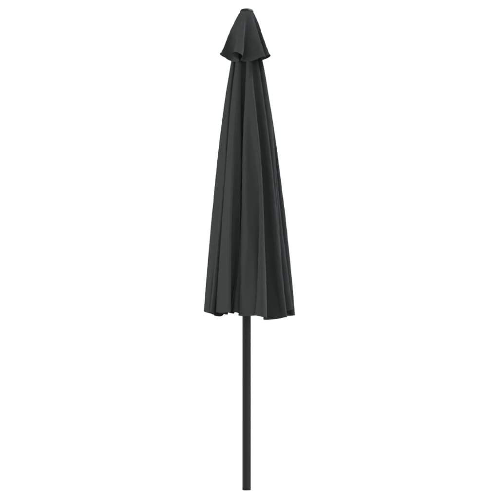 Balkonparasol half met aluminium paal 300x155 cm antraciet is nu te koop bij PeponiXL, paradijselijk wonen!