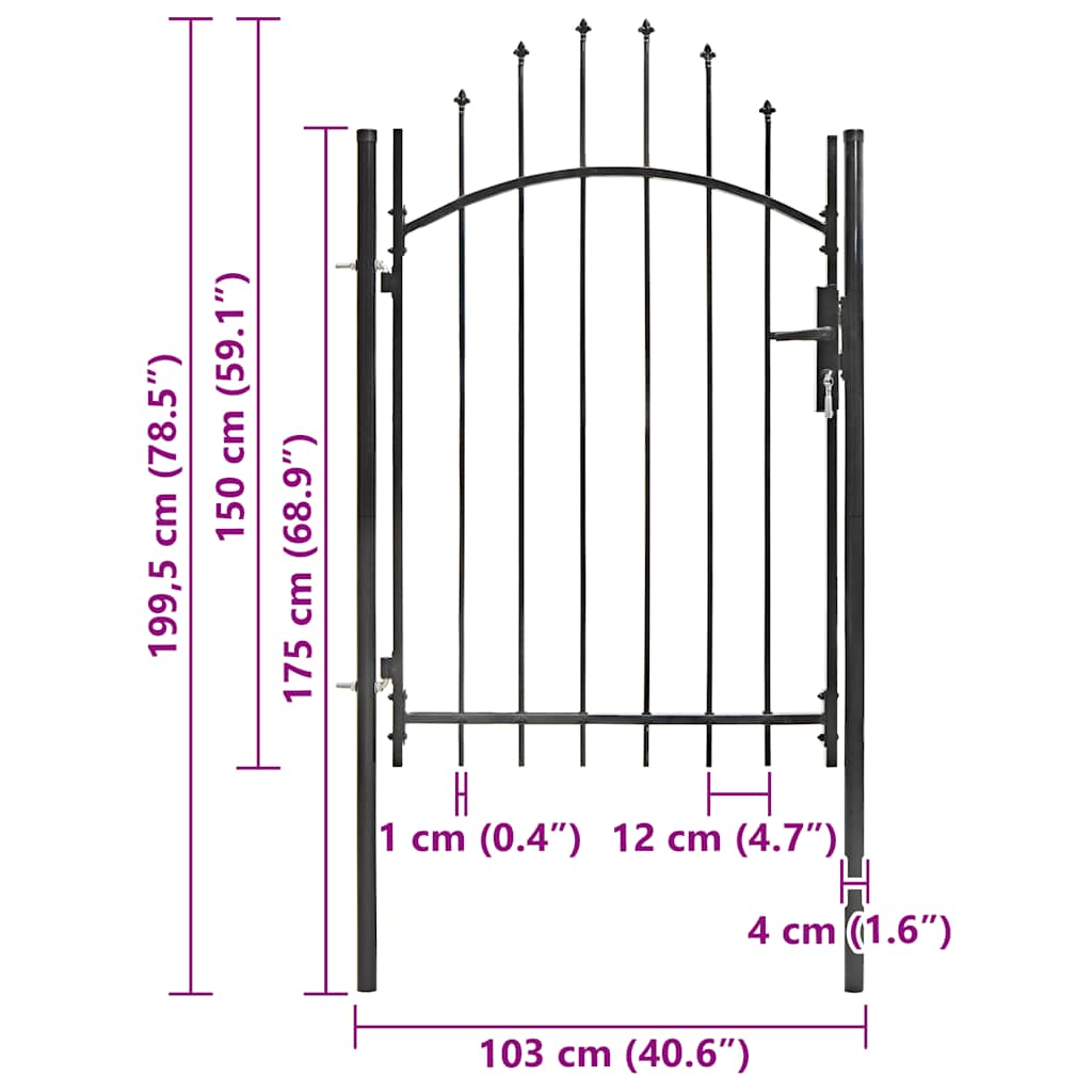 Tuinpoort Woerden staal 1x1,5 m zwart is nu te koop bij PeponiXL, paradijselijk wonen!