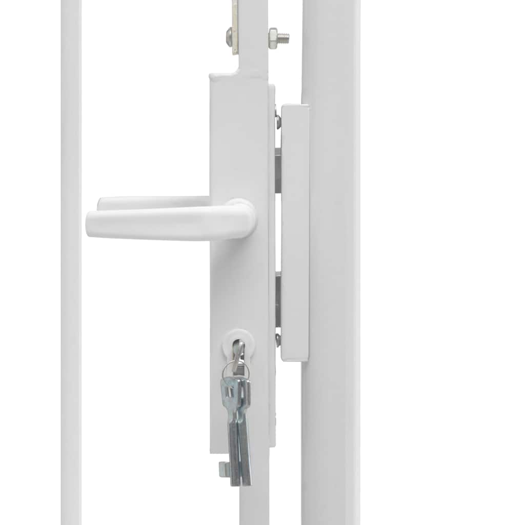 Tuinpoort Woerden staal 1x1,25 m wit is nu te koop bij PeponiXL, paradijselijk wonen!