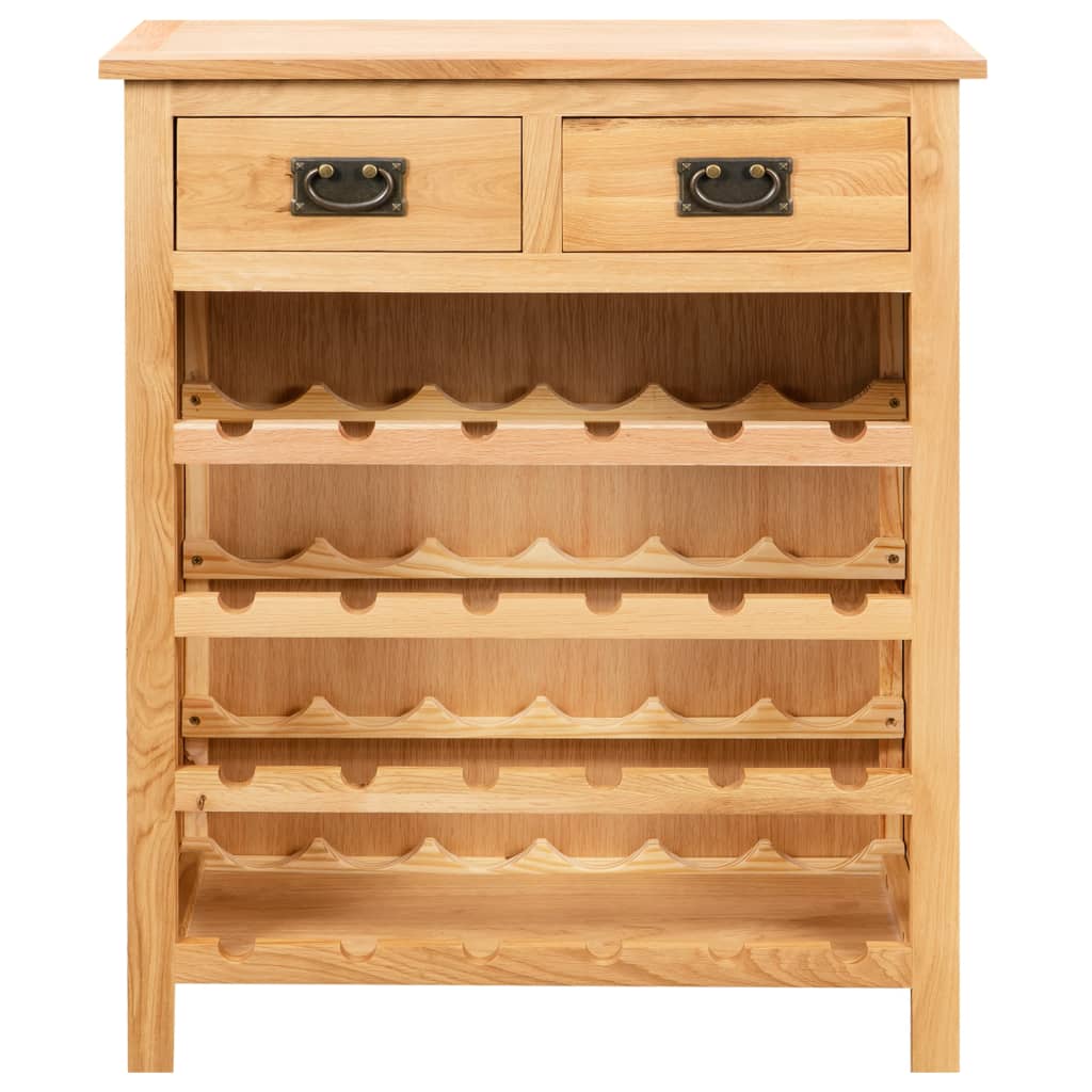 Wijnkast 72x32x90 cm massief eikenhout is nu te koop bij PeponiXL, paradijselijk wonen!