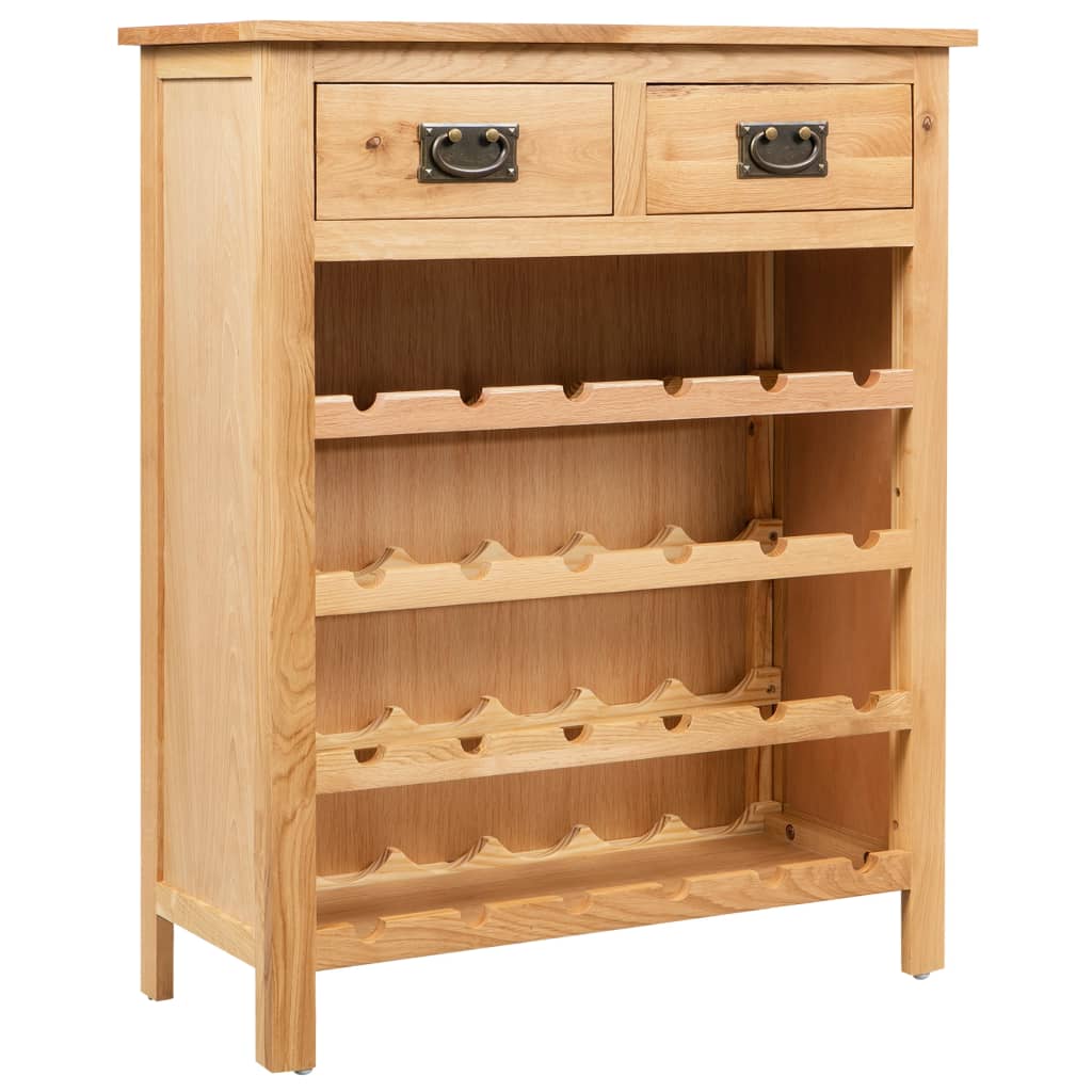 Wijnkast 72x32x90 cm massief eikenhout is nu te koop bij PeponiXL, paradijselijk wonen!